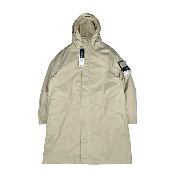 Stone Island 2024 Ventile Weatherproof Cotton Canvas Ghost Piece Down Filled Jacket - Large