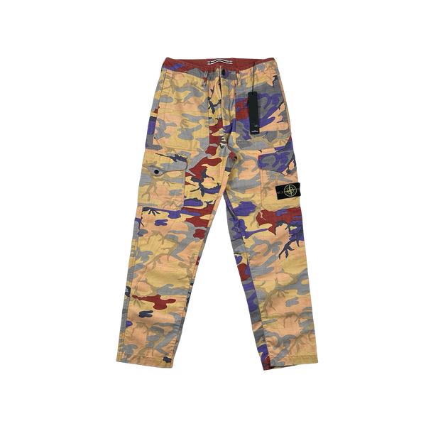 パンツ stone  heritage camo cargo pants Stone Island - S.I. Heritage Camo Ripstop Nylon Cargo Pants | HBX