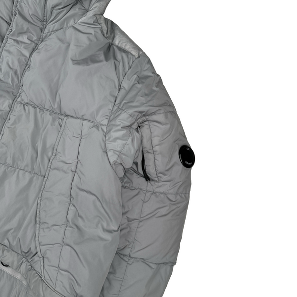 CP Company Grey Nycra-R Puffer Parka Jacket - 3XL