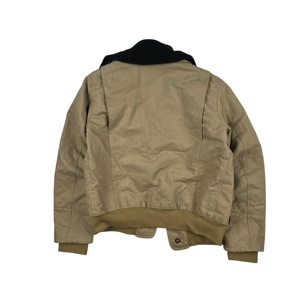 Prada Tan Multi-Pocket Shearling Club Jacket - Large