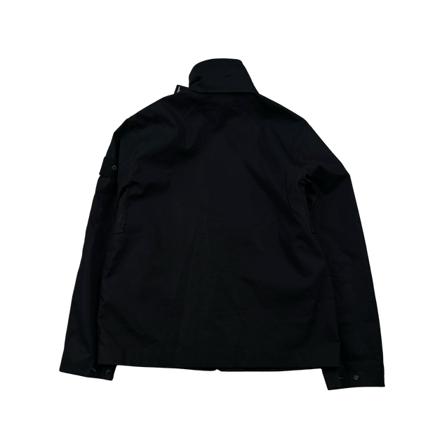 Stone Island 2022 Mac Supima 2L Black Ghost Piece Cotton Jacket - Small