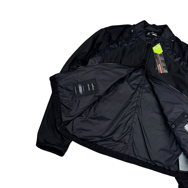 Stone Island 2020 Black Shadow Project Ren Mesh Bomber Jacket - Medium