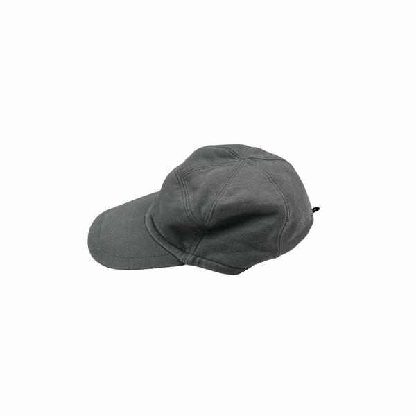 Stone Island Vintage Grey Cotton Spellout Cap - Large