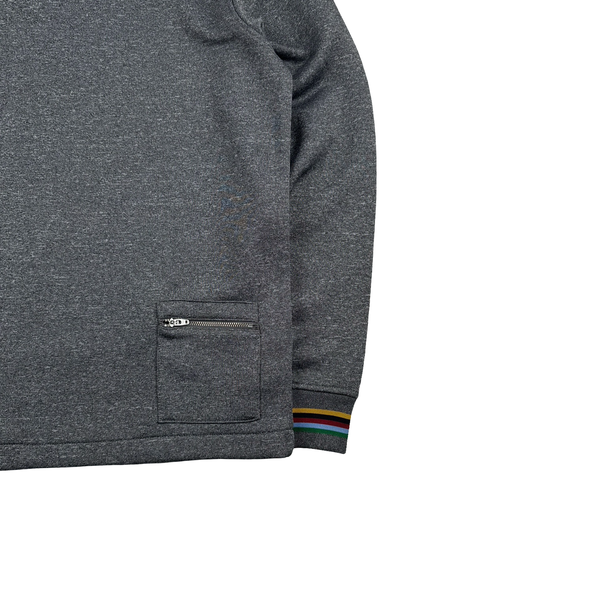 Fred Perry Bradley Wiggins Grey Zipped Track Jacket  - Large