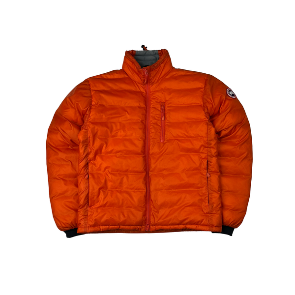 Canada Goose Lodge Down Filled Orange Lightweight Puffer Jacket - Medium