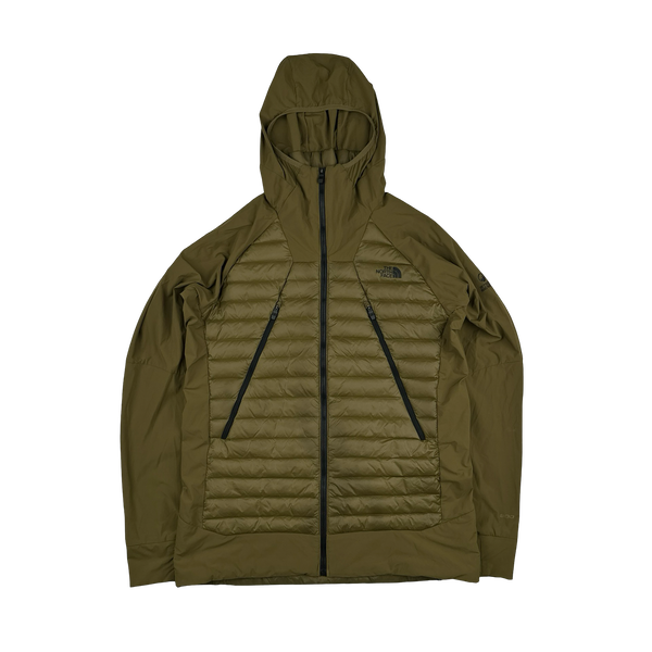 North Face Khaki Steep Series Down Filled Lightweight Jacket - Medium