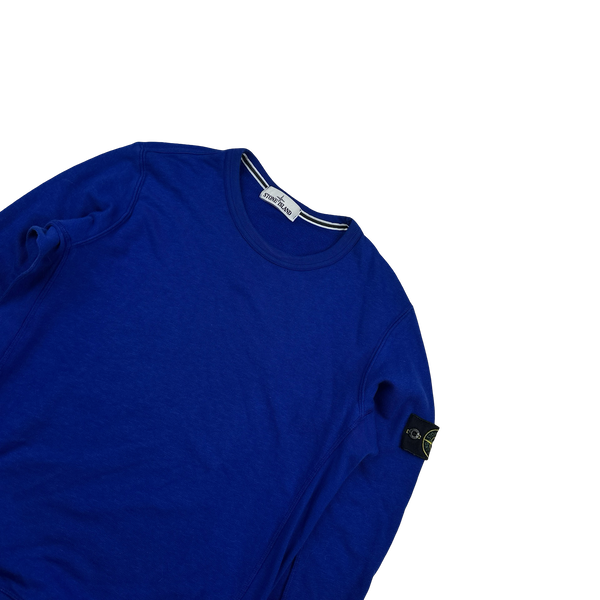 Stone Island 2015 Blue Cotton Pullover Jumper - Medium