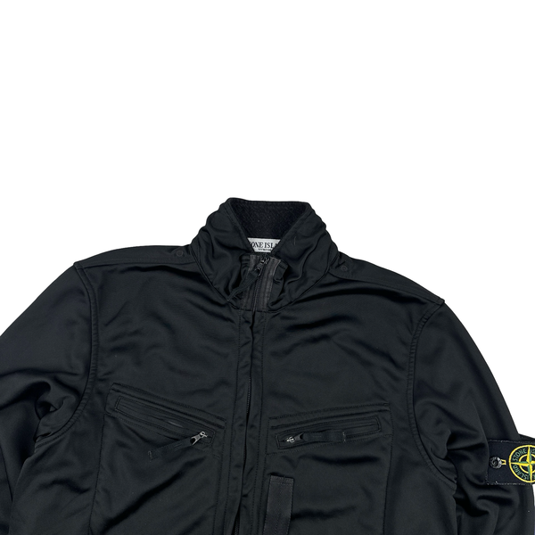 Stone Island 2006 Black Nylon Multi Pocket Track Top - Medium