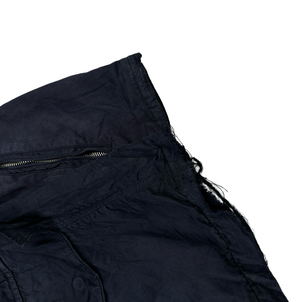 CP Company Navy Vintage Poly Cotton Overshirt - Large