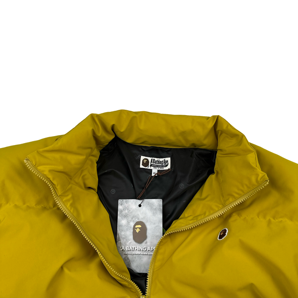 BAPE Yellow Down Filled Zipped Jacket - XL