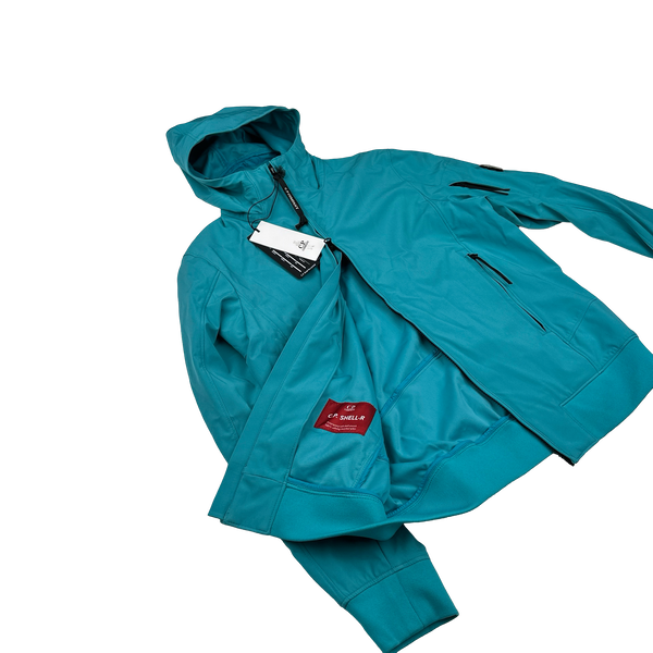 CP Company Light Blue Soft Shell Lens Viewer Jacket - Medium