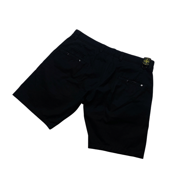 Stone Island 2009 Black Belt Badge Shorts - 36"