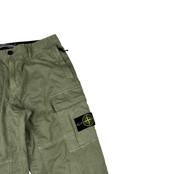 Stone Island 2017 Green Skinny Fit Cargo Trousers - 34"
