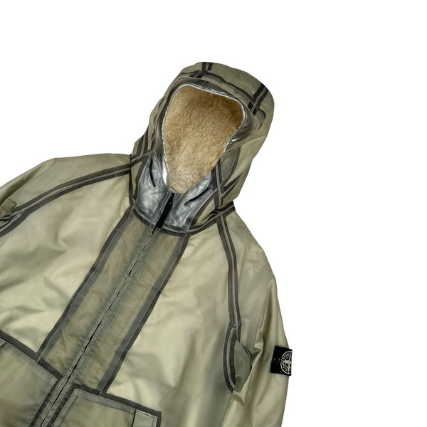 Stone Island 2015 Sherling Lined Poly Cover Jacket - XL