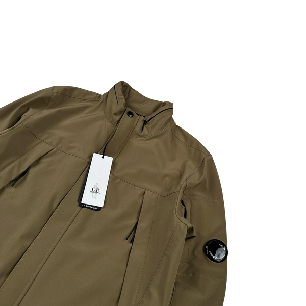 CP Company Camel Soft Shell R Bomber Jacket - Small