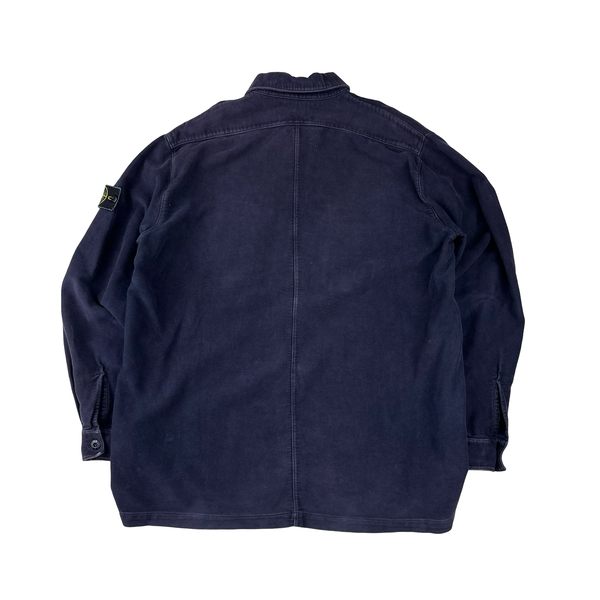 Stone Island Vintage 1998 Moleskin Cotton Overshirt - Large