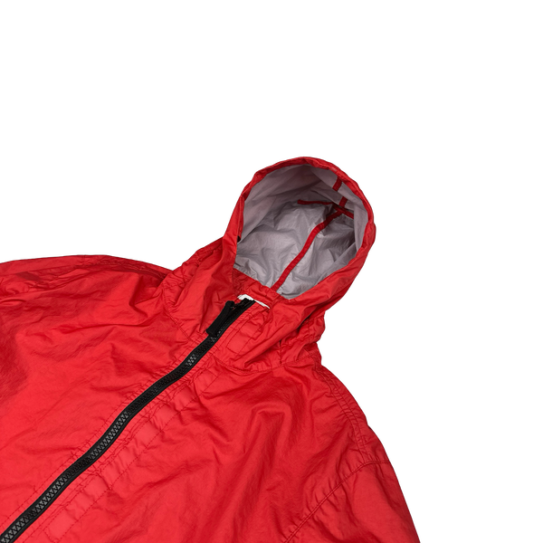 Stone Island 2019 Red Membrana TC 3L Hooded Jacket - Medium