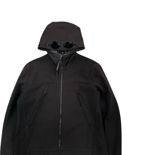 CP Company Brown Junior Goggle Soft Shell Jacket - Age 14