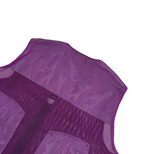 Stone Island 2023 Purple Reflective Marina Mesh Vest - XL