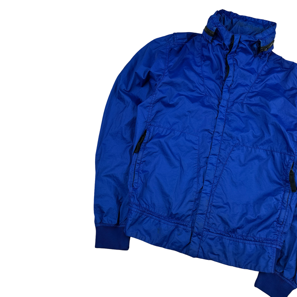 Stone Island 2021 Electric Blue Membrana TC 3L Rain Jacket - Small