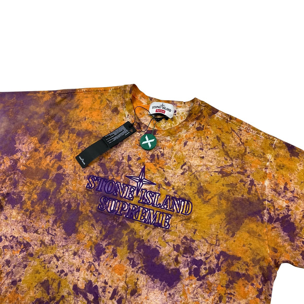 Stone Island x Supreme 2020 Paintball T Shirt - Medium