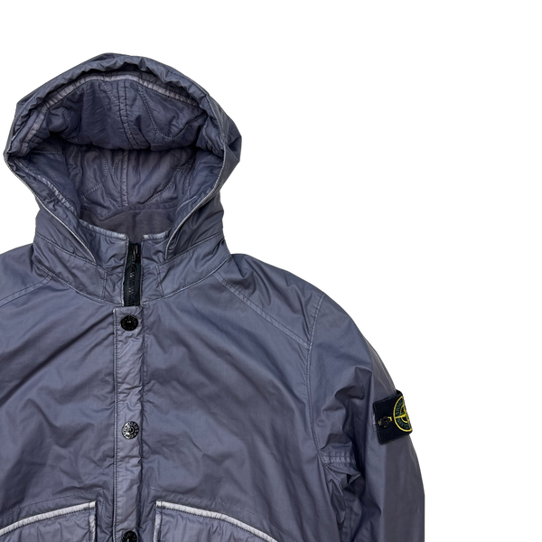 Stone Island 2015 Lavender Purple Mussola Gommata Quilted Jacket - Large