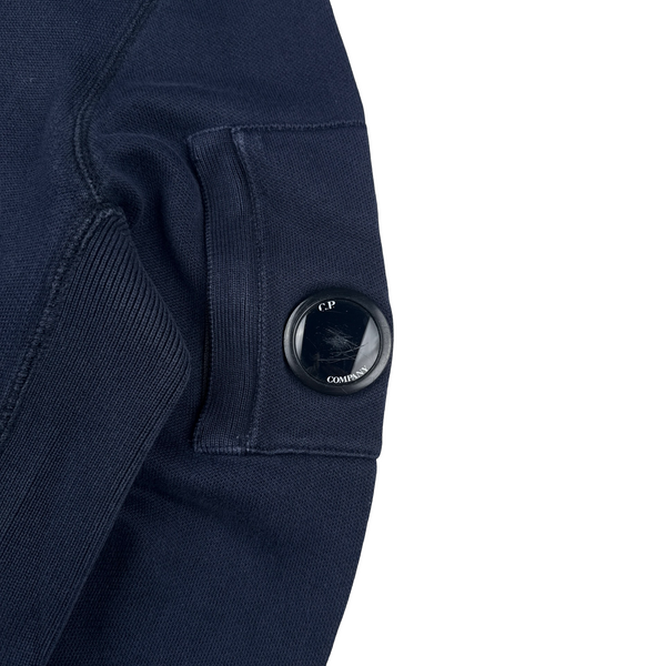 CP Company Navy Lens Viewer Hoodie - Small