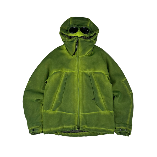 CP Company Green Eclipse Zipped Softshell Goggle Jacket - Medium