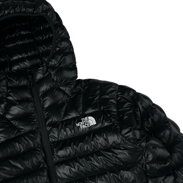 North Face Black Summit Series 800 Down Hooded Puffer Jacket - Large