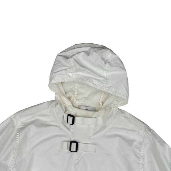 Stone Island 2021 White Multi Pocket Smock - Small