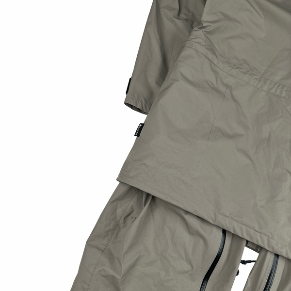 Stone Island 2020 Tan Center Badge Ripstop Goretex Paclite Two In One Trouser Jacket - Large