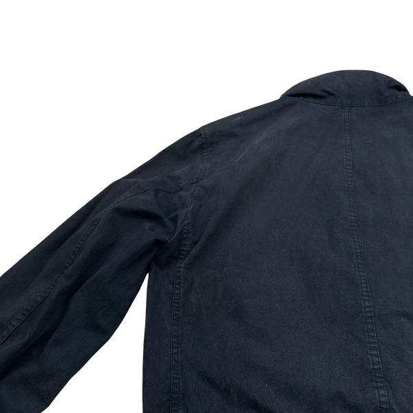 Stone Island 2020 Navy Cotton Cordura Centre Badge Field Jacket - Small