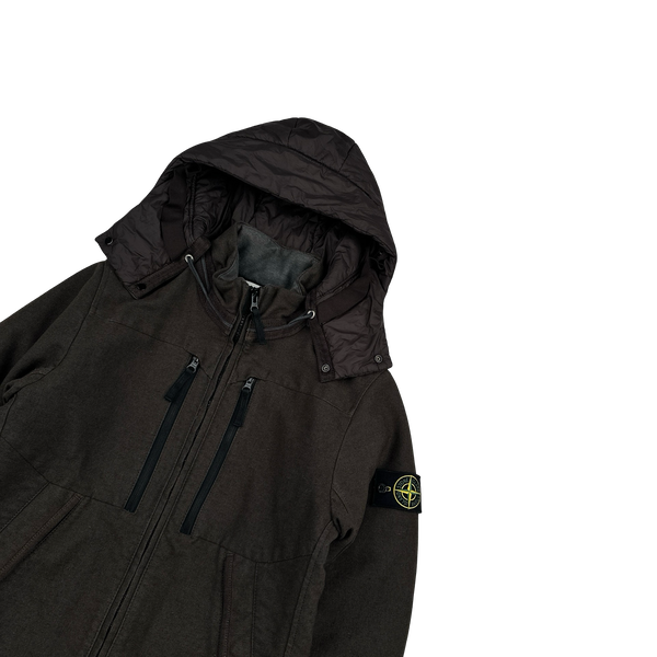 Stone Island 2014 Brown Saia Doppia Faccia Winter Jacket - Small