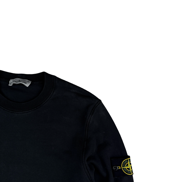 Stone Island 2023 Black Crewneck Sweatshirt - Medium