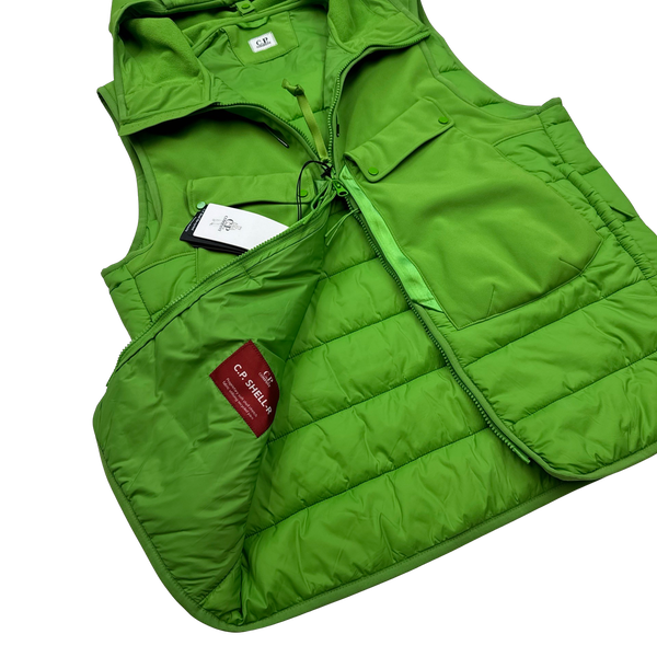 CP Company Shell R Green Goggle Gilet - XL
