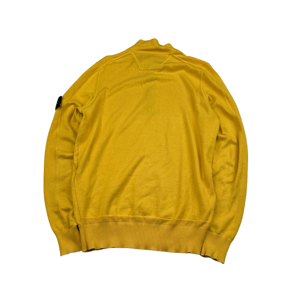 Stone Island 2018 Yellow Pullover High Neck Jumper - Medium
