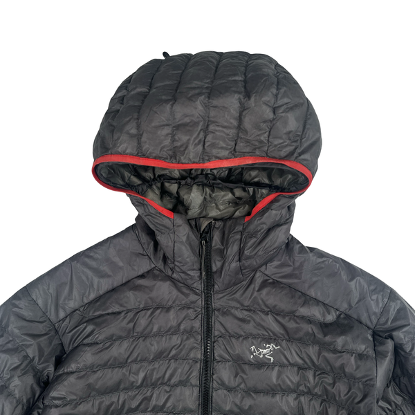 Arcteryx Black Cerium SL Down Filled Zipped Hooded Jacket - Small