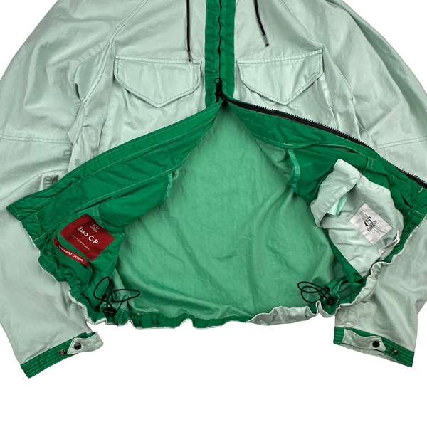 CP Company Mint Green Raso-CP Zipped Goggle Jacket - Small