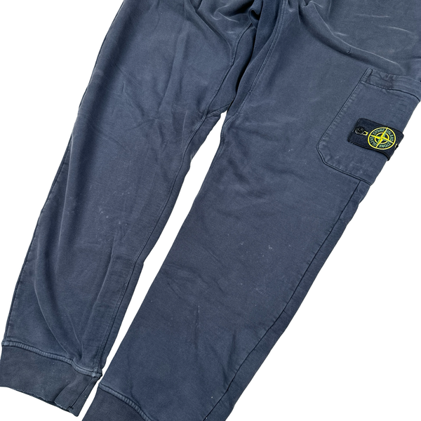 Stone Island Navy Cotton Jogging Bottoms - XL