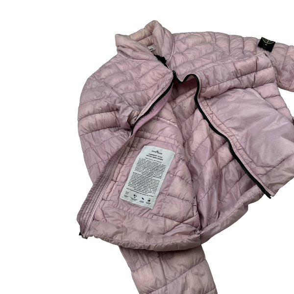 Stone Island 2017 Pink Micro Yarn Down Jacket - Medium