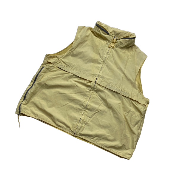 CP Company Lemon Yellow Lightweight Nylon Vest - Small