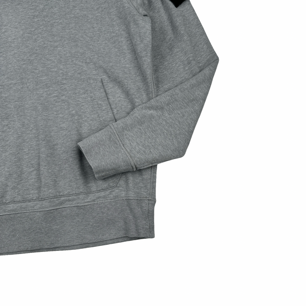 Stone Island 2021 Light Grey Pullover Cotton Hoodie - Small