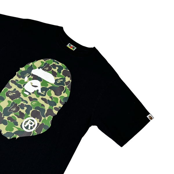 BAPE Camo Ape Graphic Black T Shirt - XL