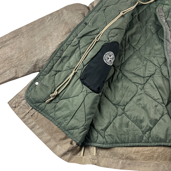 Stone Island 2000 Nylon Paper Laminated Webbing Dutch Rope Lined