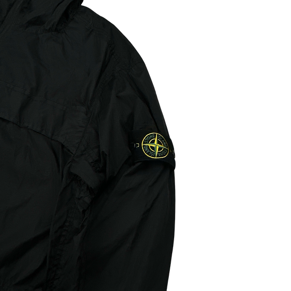 Stone Island 2024 Black Crinkle Reps R-NY Jacket - XL