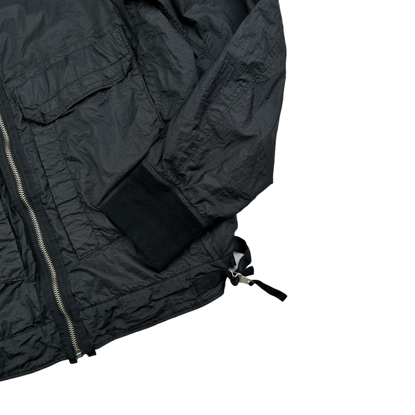 Stone Island Black 2009 Hyperlight Nylon Mesh Badge Jacket - Medium