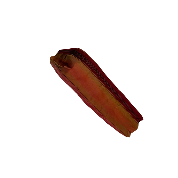 Prada Red Dye Nylon Multi 80’s Pocket Wash Bag