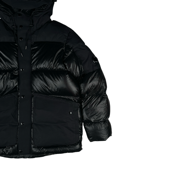 CP Company Black DD Shell Lense Viewer Puffer Jacket - XXL