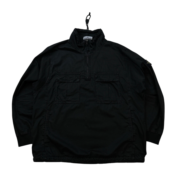 Stone Island Black Smock Pullover Overshirt - XL – Mat's Island