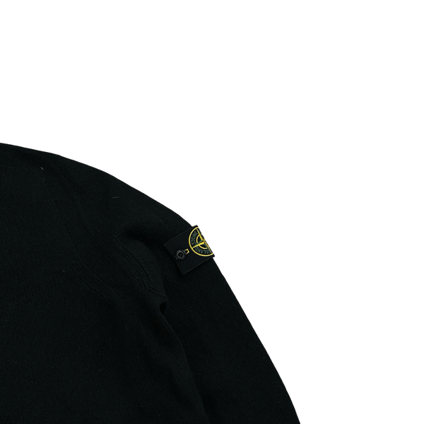 Stone Island 2018 Black Wool Crewneck Jumper - XL